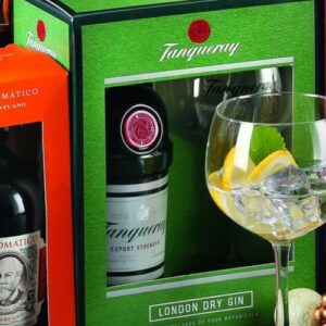 GIN TANQUERAY DRY GIN+ČAŠA 0,7